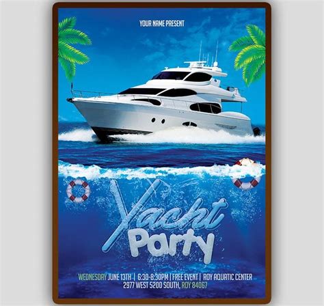 Boat Party Invitation Template